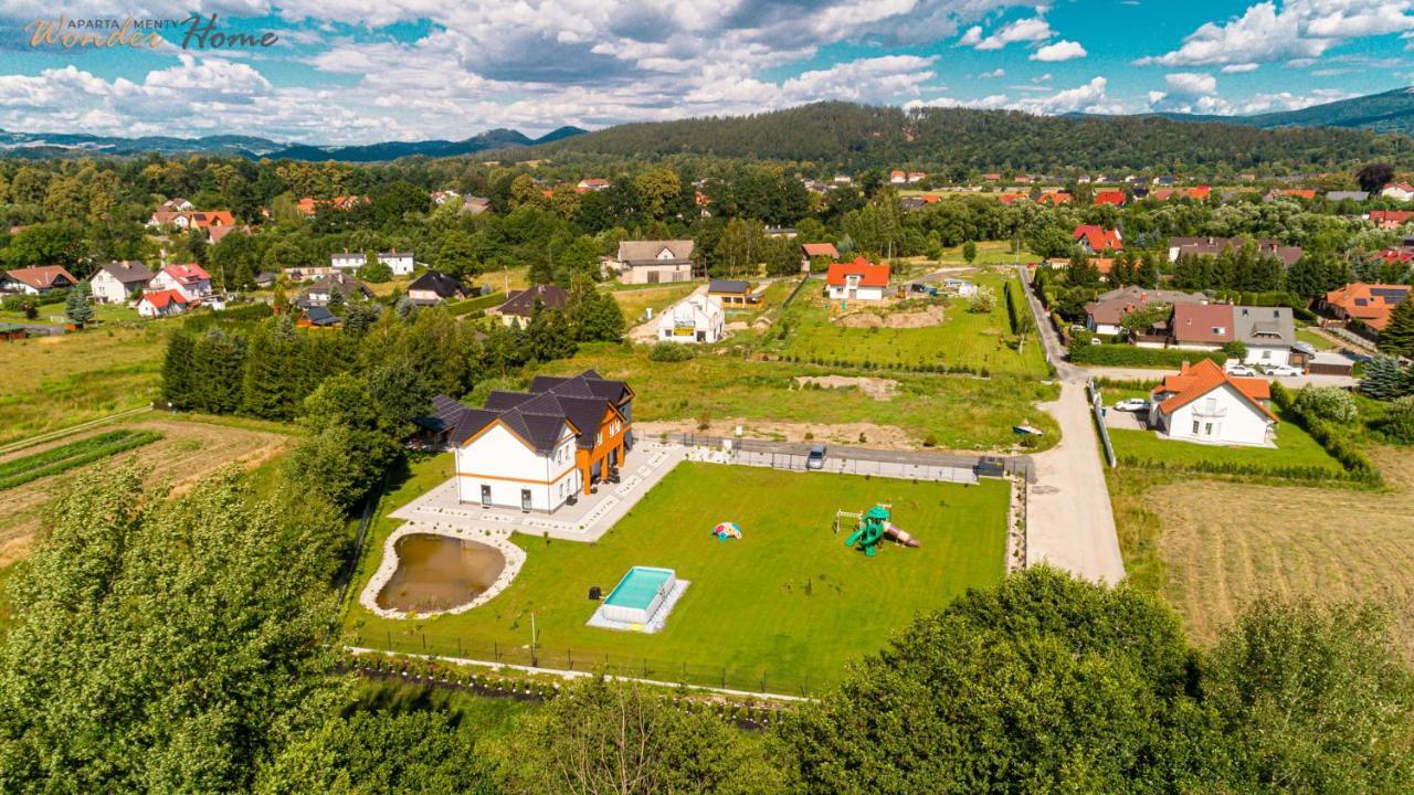 Wonder Home - Apartamenty Halo Karkonosze Z Ogrodem, Sezonowym Basenem, Placem Zabaw I Widokiem Na Sniezke - Zlokalizowane Blisko Karpacza Myslakowice Ngoại thất bức ảnh