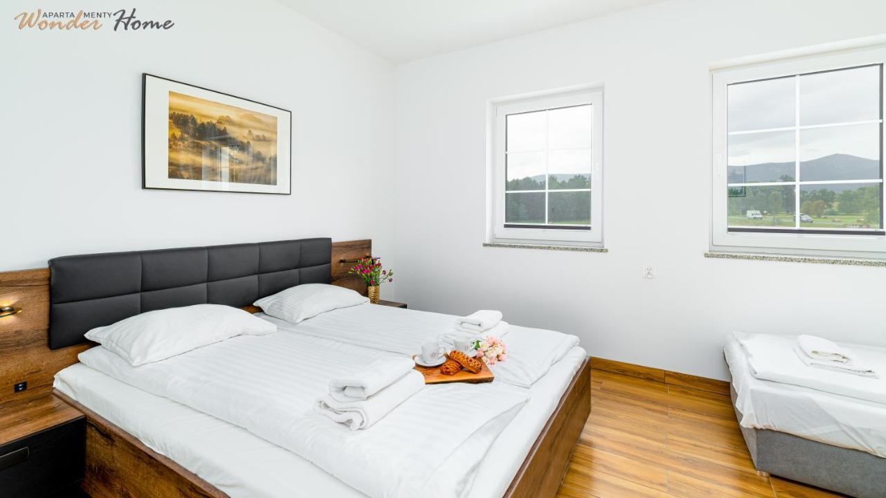 Wonder Home - Apartamenty Halo Karkonosze Z Ogrodem, Sezonowym Basenem, Placem Zabaw I Widokiem Na Sniezke - Zlokalizowane Blisko Karpacza Myslakowice Ngoại thất bức ảnh